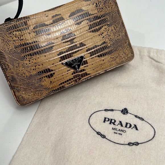 Prada Lizard Leather Mini Handbag 6.5” x 4” - Picture 4 of 11